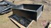 single axle metal yard wagon, H72 - 3