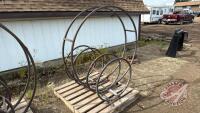 shop built fire wood holder rings (2 small + 1 big), H47