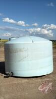 1250-gal poly tank with 2" valve, H96