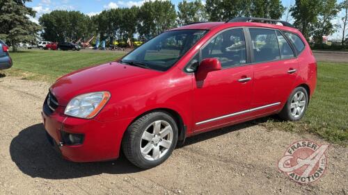 2009 Kia Rondo EX hatch back 292,344 showing VIN# KNAFG528397255703 Owner: Lonnie D Studer, Seller: Fraser Auction Service Ltd ______________________________________________ H48 ***Key + TOD***