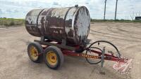 500 Gal fuel tank w/ 12 volt pump on tandem wagon H84
