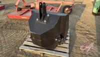 Murphy Precast 650lbs 3pt ballast weight, H116