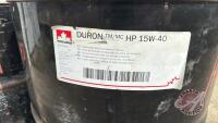 Sealed 54.2US-Gal drum of Petro-Canada Duron TM/MC HP15w-40 oil H109