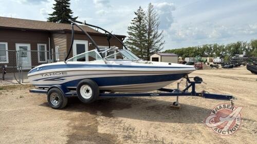 2005 Tahoe Q5 19-1/2' open bow boat VIN#BUJA31TFH304 on 2004 Ranger trailer VIN# 4TM16CF134B001060 Owner: David J McLean Seller: Fraser Auction Service Ltd ____________________________________ H109 ***key + TOD*** PST #357140-8