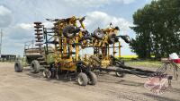 48' EZEE-ON air seeder + Concord 3000 air cart H74 ***monitor - manual****