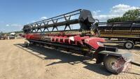 35' CaseIH 2020 Flex Header on Elmers HT36 s/a transport, Sn- Y9ZL52048, H130