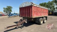 18' tandem axle Tractor pull Grain box wagon, H36