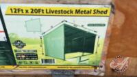 NEW TMG 12'x20' Livestock Metal Shed, H194