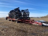 *2010 70’ CaseIH 800 Precision Hoe air drill w/CaseIH 3430 air-cart, s/nYAS003496, cart s/n Y9S015393 - 2