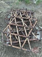 Pallet of 5 sections of diamond harrows, H158