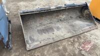 7' JD C84 Skidsteer mount smooth edge bucket, H189