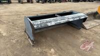 7' AMI Skidsteer snow pusher, spring kickback, s/n 150147-01-04 H189
