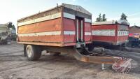15' s/a hyd grain box dump trailer H79 ***NO TOD***