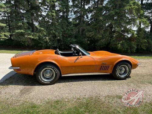 1971 Corvette Stingray convertible, 58,332 showing, VIN:194671S100991, Owner: Trevor R Halwas, Seller: Fraser Auction ______________________