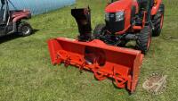 74&rdquo; Kubota L4479 front mount snowblower, S/N: 21608284