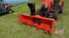 74&rdquo; Kubota L4479 front mount snowblower, S/N: 21608284