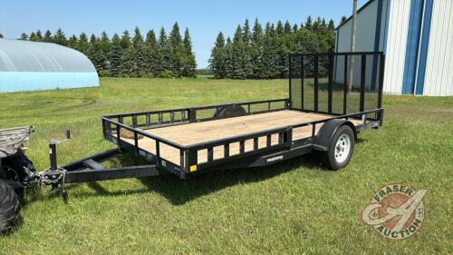 2020 14&rsquo; PJ True North s/a utility trailer, 14&rsquo; x 7&rsquo;, VIN: 2PJBU1411LW000132, Owner: Trevor R Halwas, Seller: Fraser Auction _____________________________