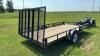 2020 14&rsquo; PJ True North s/a utility trailer, 14&rsquo; x 7&rsquo;, VIN: 2PJBU1411LW000132, Owner: Trevor R Halwas, Seller: Fraser Auction _____________________________ - 7