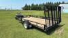 2020 14&rsquo; PJ True North s/a utility trailer, 14&rsquo; x 7&rsquo;, VIN: 2PJBU1411LW000132, Owner: Trevor R Halwas, Seller: Fraser Auction _____________________________ - 8