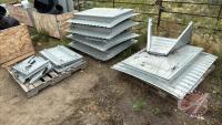 (3) pallets of bin doors and parts (A), H93