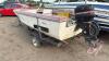 14' Spitfire fiberglass boat w/ S/A home made utility trailer, H197 , Owner: Jack R Azure, Seller: Fraser Auction _______________________________ **Key + TOD - Office** PST #357140-8 - 4