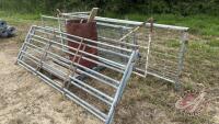 (8) assorted Sheep/Hog panels and gates, H99