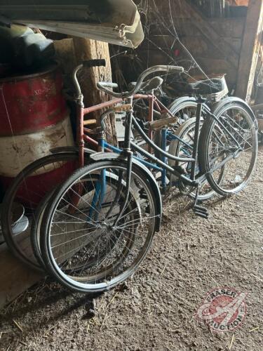 3 vintage bikes