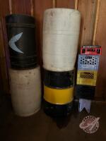 Lot of barrels and crates