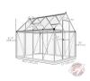 OutSunny 6'x8' Poly Carbonate Greenhouse - 3