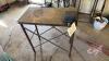 30&rdquo;x16&rdquo; metal shop table