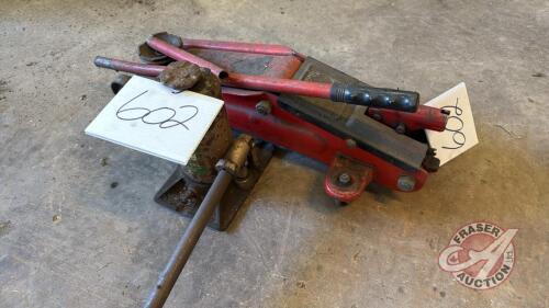 Hyd floor jack and Bottle neck jack