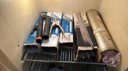 Spare ground clamp and Rod Holder Welding Rods