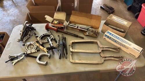 Lot of Pullers and Vice Grips