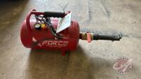 Force portal air tank with bead blaster