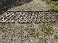 4 section diamond harrow with drag bar