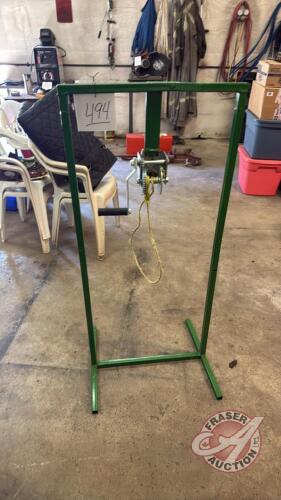 Shop built lift winch
