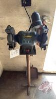 Mastercraft 8" bench grinder on shop-built stand