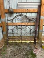 Antique bed frame head and foot boards
