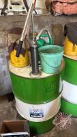Partial drum of THF w/ pump and jug