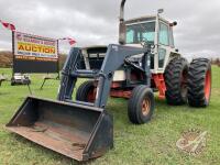 K40 Case 1270 AgriKing 2WD Tractor w allied 795 loader
