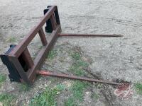 K40 Loader quick attach bale fork