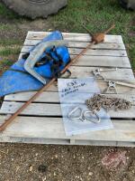 K35 Calf puller & chains, 2 syringes; cow hip lifter