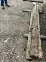 K35 8'x 6" used treated poles