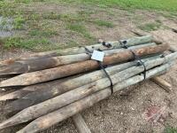K35 Used 7' 3"-5" fence post