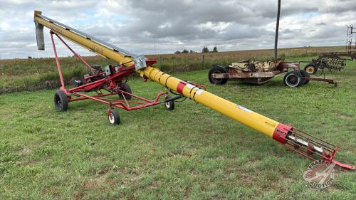 10&rdquo;x 36&rsquo; Westfield TF100-36 grain auger with hydraulic self-mover, s/n 215870