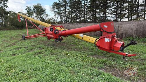 Westfield MK 130-71 plus pto swing hopper auger, s/n 204802