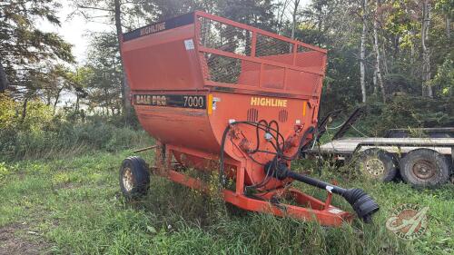 Highline Bale Pro 7000 Cattleman&rsquo;s Series Bale Processor, s/n BP70206180