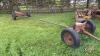 4-wheel farm wagon converted to header transport - 2