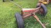 4-wheel farm wagon converted to header transport - 3