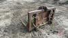 6&rsquo; Manure fork fits on John Deere 350 crawler loader - 2